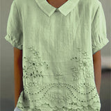 Tabea | Bluse mit Blumenstickerei