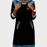 Irena - Denim-Kleid mit Kapuze