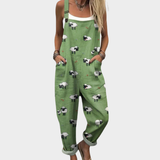 Bequeme gemusterte Latzhose