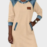Irena - Denim-Kleid mit Kapuze