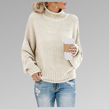 Ivana – Bequemer Damenpullover mit Stehkragen