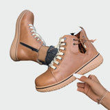 Armgard | Orthopädische Leder-Stiefeletten