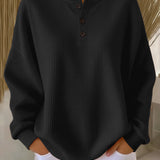 Michaela – Eleganter Damenpullover mit Knöpfen