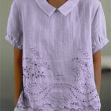 Tabea | Bluse mit Blumenstickerei