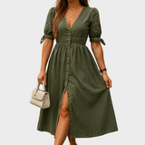 Nina – Glänzendes Denim-Kleid
