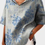 Flávia - Elegantes Leinen-Top