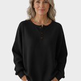 Michaela – Eleganter Damenpullover mit Knöpfen