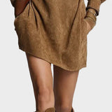 Mini-Kleid mit Stehkragen