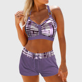 Charlotte | Gestreifter High-Waist-Bikini