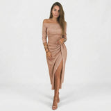 Lena - Elegantes Kleid mit schulterfreien Trägern