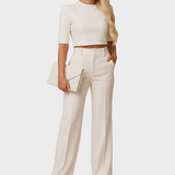 Mareen - Enganliegendes Set für den Herbst mit Top und Hose für Damen