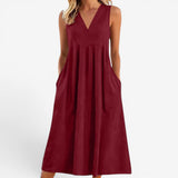Suzaine™ Midi- Kleid mit ausgestelltem Schnitt