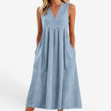 Suzaine™ Midi- Kleid mit ausgestelltem Schnitt